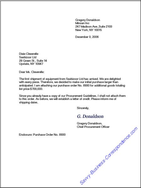 Modified Block Business Letter Format